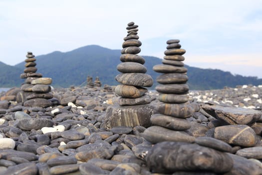 pebble on island, Lipe island, Thailand