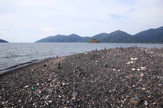 pebble on island, Lipe island, Thailand