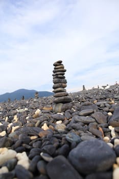 pebble on island, Lipe island, Thailand