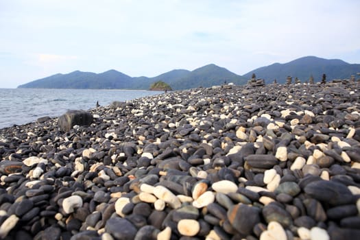 pebble on island, Lipe island, Thailand