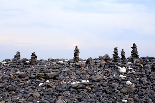 pebble on island, Lipe island, Thailand