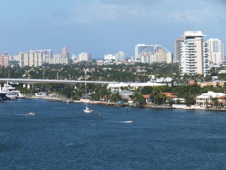 View of Fort Lauderdale in Florida