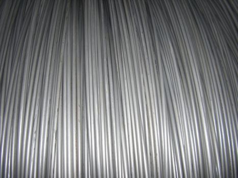 close up of steel wire