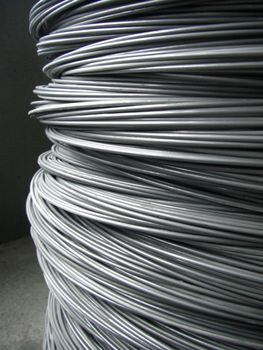 close up of steel wire