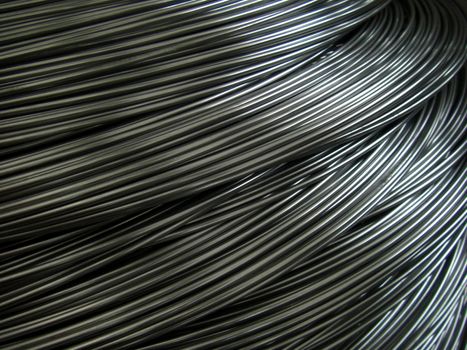 close up of steel wire