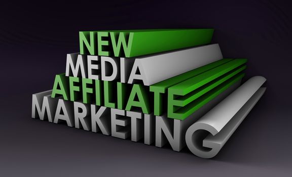 Affiliate Marketing Concept on a Online Referral