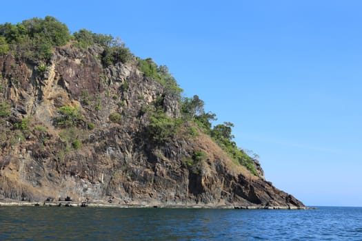 Small Island with Beautiful Sea