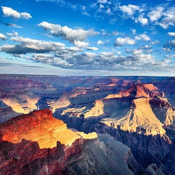 view of breathtaking Grand Canyon at sunrise, USA