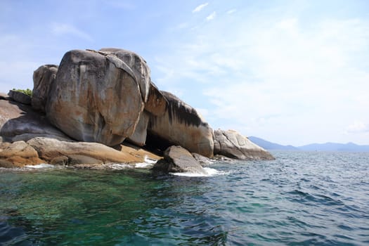 Large stone arch stack at Andaman sea near Koh Lipe, Thailand