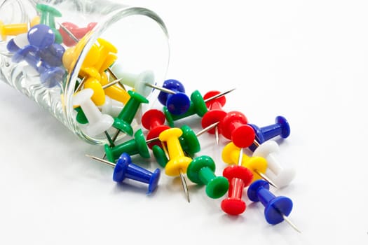 colored push pin