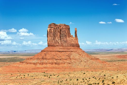 horizontal view of Monument Valley West Thumb 