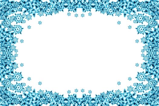 snow flakes background with the blue color