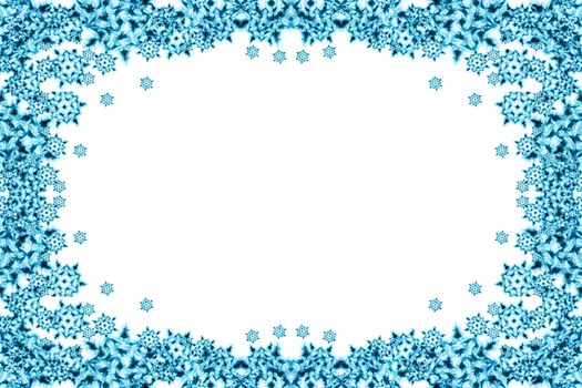 snow flakes background with the blue color