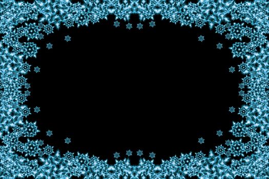 snow flakes background with the blue color