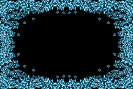 snow flakes background with the blue color