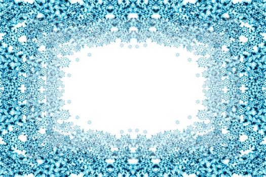 snow flakes background with the blue color