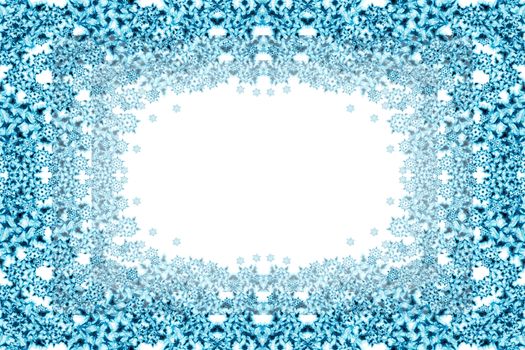 snow flakes background with the blue color