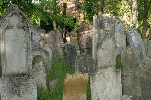 old jewish burial place in the czech republic