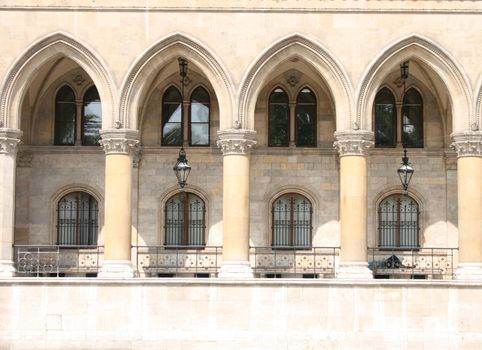 detail of historical building in center Vienna 