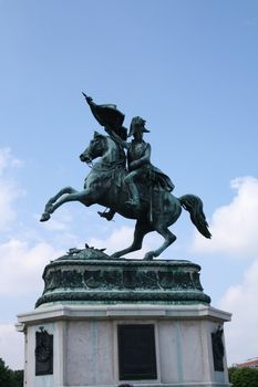 old statue of the napoleon in Vienna 