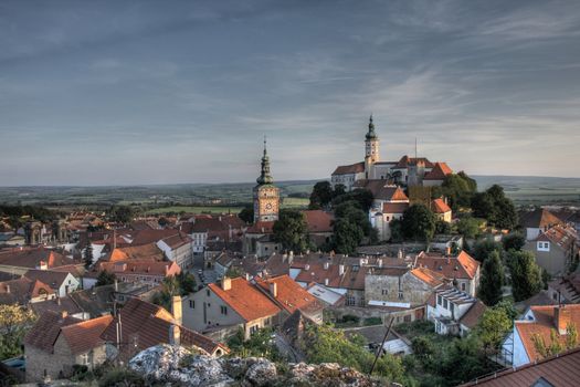 nice historical castle in the czech republic 