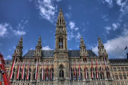 nice historical building in the austria in Vienna 