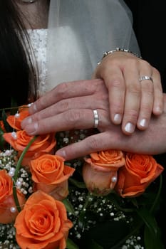 very romantic wedding background with the flowers