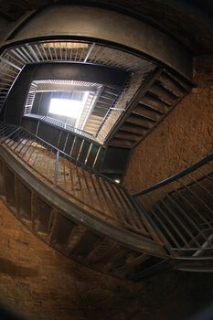 interesting stairs in the very old castle