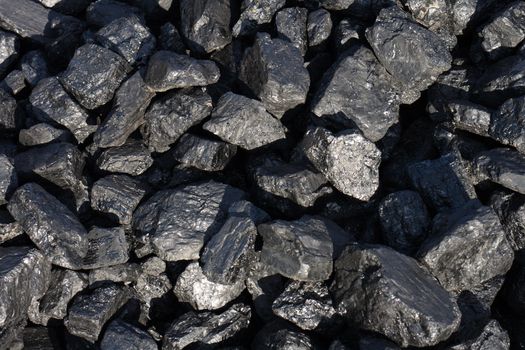 black coal background from the Ostrava mine