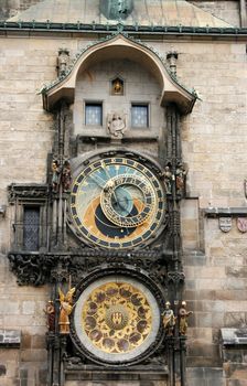 old clock from the city of Prague