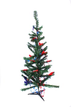 xmas tree symbol on the white background