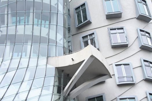 dancing house in the Prague in the czech republic