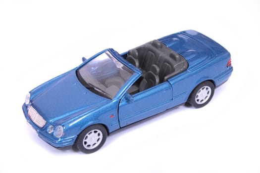 red car  toy on the white background