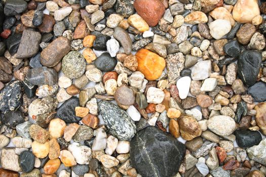 very nice color stones background in the rain 