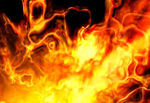 abstract fire background generated by the computer 
