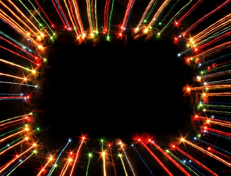 nice xmas frame from the color lights