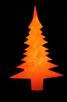 nice xmas tree on the black background