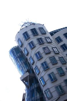 example of modern architecture - dancing house in the Prague