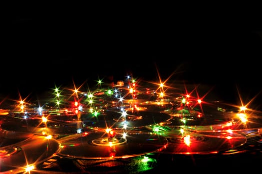 nice xmas background from the color lights