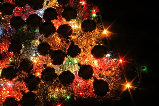 nice xmas background from the color lights