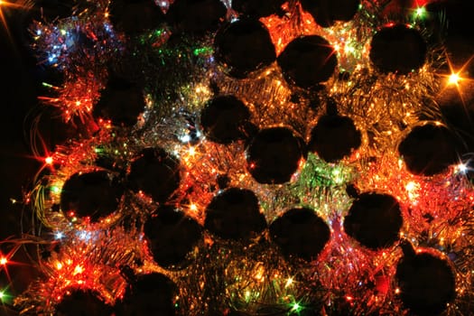 nice xmas background from the color lights