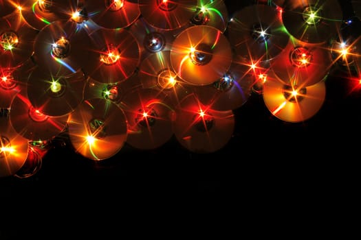 nice xmas background from the color lights