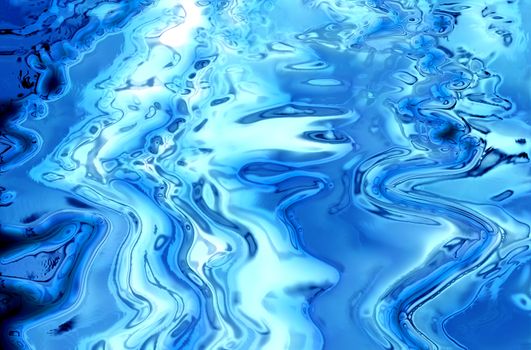 abstract  water background generated by the computer
