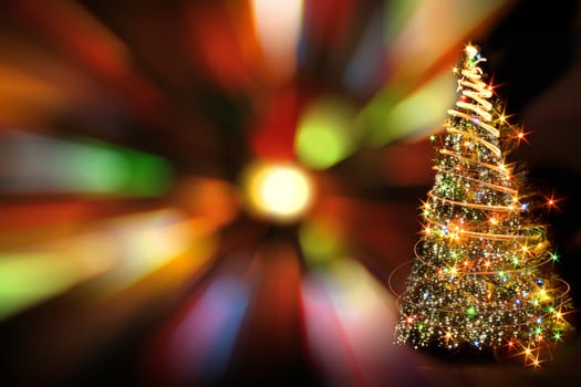 color xmas background from the color lights