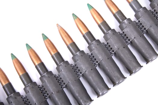 army ammo isolated on the white background
