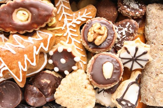 typical czech xmas cokies as nice food background