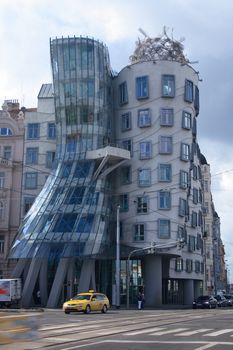 dancing house - modern architecture from the Prague 