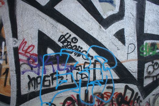 nice color graffiti background from the street  