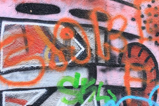 nice color graffiti background from the street  