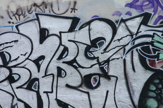 nice color graffiti background from the street  